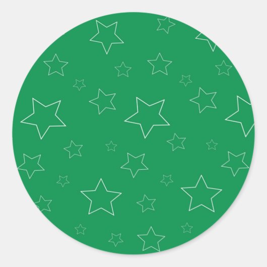 Stickers Green Stars (Devant)