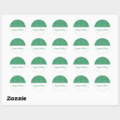 Stickers Green Sweet Polka Dot Holiday (Feuille)