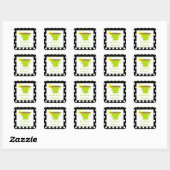 Stickers Green Teacup Polka Dot Anniversaire (Feuille)