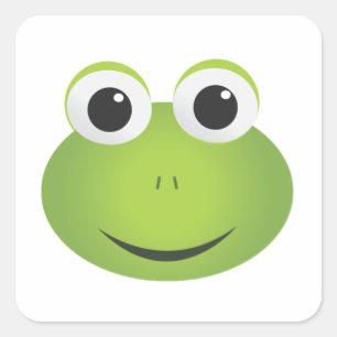 Stickers grenouille carré