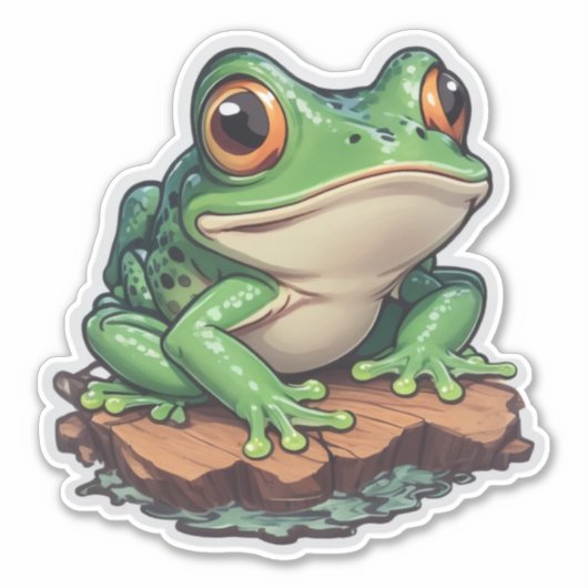 Stickers Grenouille Transformer Ordinaire en Extra (Devant)
