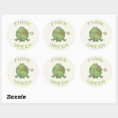 Stickers Grenouille verte vintage / Rétro (Feuille)