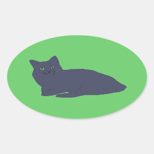 stickers Grey Kitty
