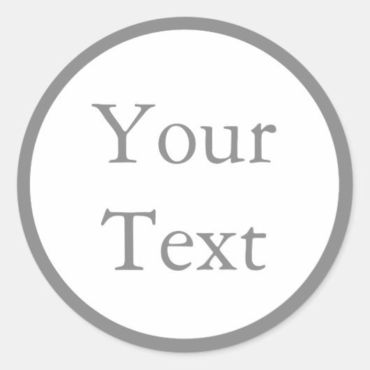 Stickers gris et blanc ou Étiquettes avec texte pe (Devant)