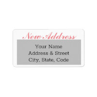 Stickers Gris Faire-part Déplacement