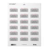 Stickers Gris Faire-part Déplacement (Feuille entière)
