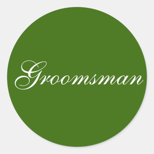 stickers "Groomsman" (Devant)
