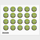 Stickers Grumpy Frankenstein Halloween (Feuille)