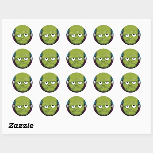 Stickers Grumpy Frankenstein Halloween (Feuille)