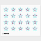 Stickers Grunge Superstar Star, Fuchsia (Feuille)