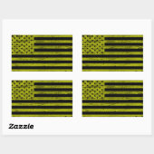 Stickers Grunkers Black & Yellow American Flag (Feuille)