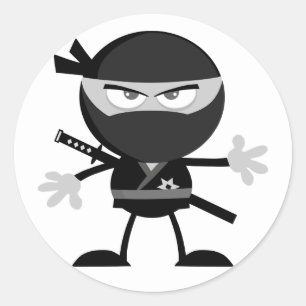 Stickers guerriers en colère Ninja