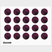 Stickers Guitare Abstraits, Magenta (Feuille)