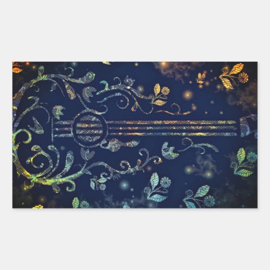 Stickers Guitare Florale (Devant)