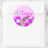 stickers guitare Lucy kitten (Sac)