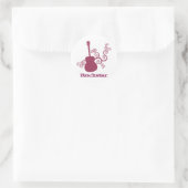 Stickers Guitare Rockstar, Fuchsia (Sac)