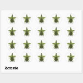 Stickers Guitare Star Fancy, Vert (Feuille)