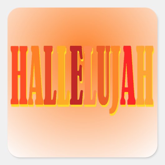 Stickers Hallelujah (Devant)