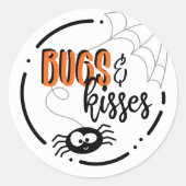 Stickers Halloween autour des buissons et baisers (Devant)