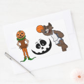 Stickers Halloween basketbal skeletten dag (Envelop)