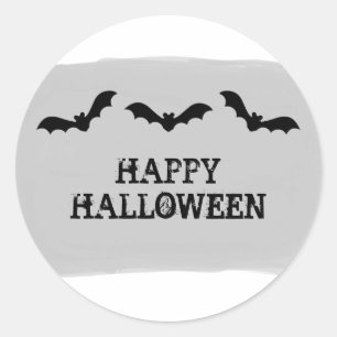 Stickers Halloween Bats gris aquarelle