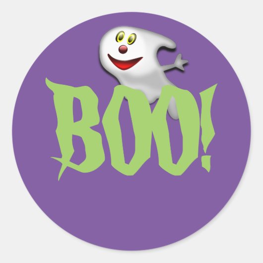 Stickers Halloween Boo Ghost (Devant)
