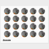 Stickers Halloween bruns WI-tchy (Feuille)