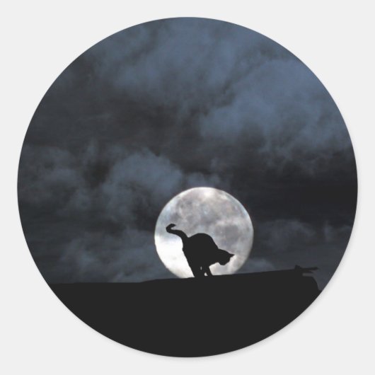 Stickers Halloween Chat Noir (Devant)