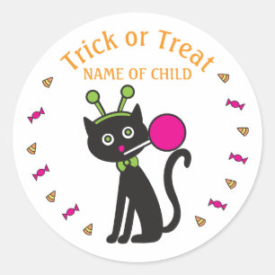 Stickers Halloween Chat Noir Cute