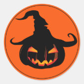 Stickers Halloween-Citrouille de sorcière (Devant)