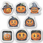 Stickers Halloween - Citrouilles (Devant)