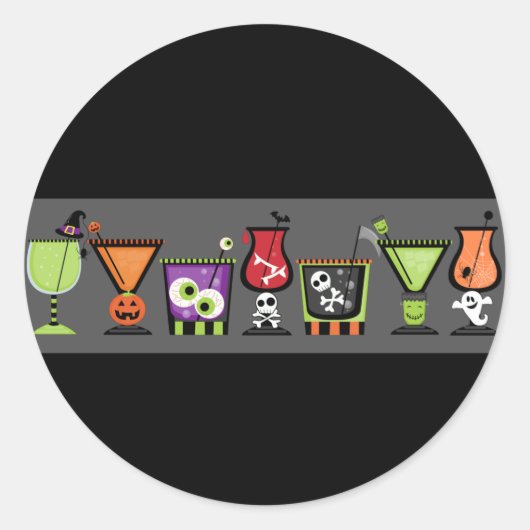 Stickers Halloween Cocktails Enveloppe Phoques (Devant)