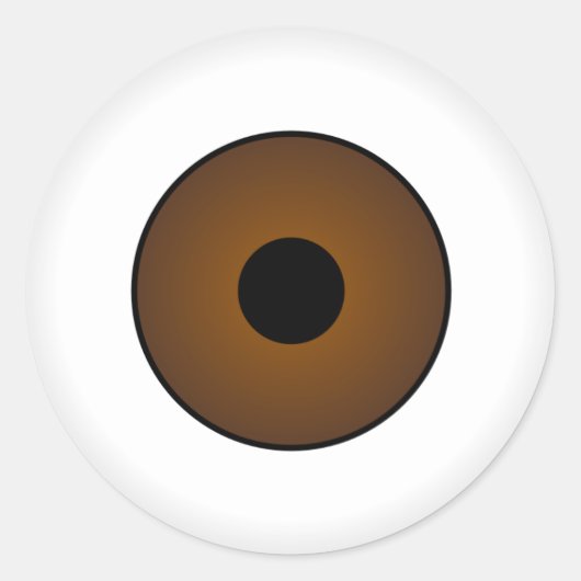 Stickers Halloween Crazy Eyeballs Brown (Devant)