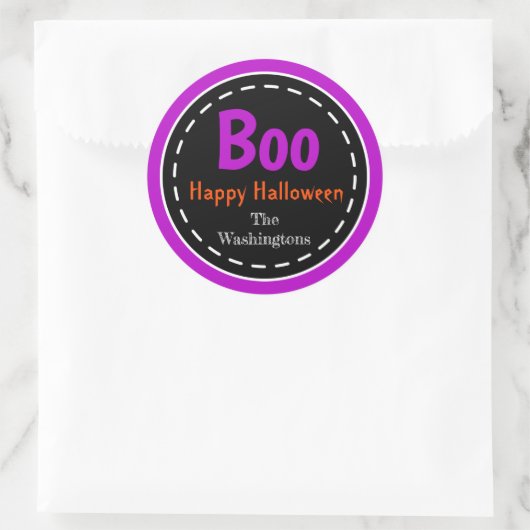 Stickers Halloween Custom Trick ou Treat Party (Sac)