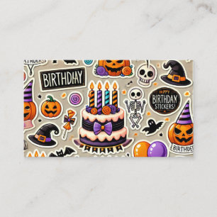 stickers Halloween Dag Visitekaartje