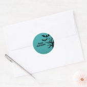 Stickers Halloween Eerie Bats, Aqua (Enveloppe)