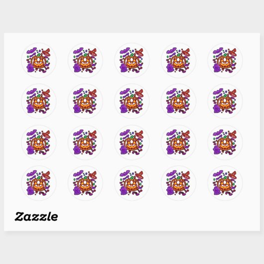 Stickers Halloween éffrayant (Feuille)