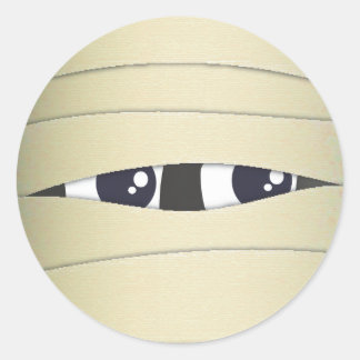 Stickers Halloween éffrayant mignon tête maman