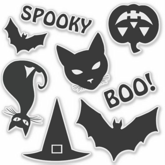 Stickers Halloween éffrayants (Devant)
