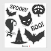 Stickers Halloween éffrayants (Feuille)