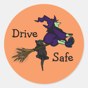 Stickers Halloween en toute sécurité (Customisez-l