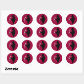 Stickers Halloween faucheuse (Feuille)