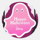 Stickers Halloween Ghost rose jouant (Devant)