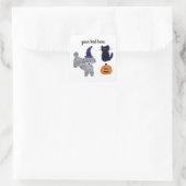 Stickers Halloween Gris Poodle #2-3 (Sac)