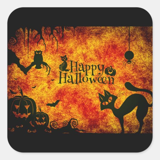 Stickers Halloween heureux (Devant)