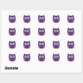 Stickers Halloween hibou (Feuille)