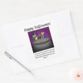 Stickers Halloween Humour sorcière drôle (Enveloppe)