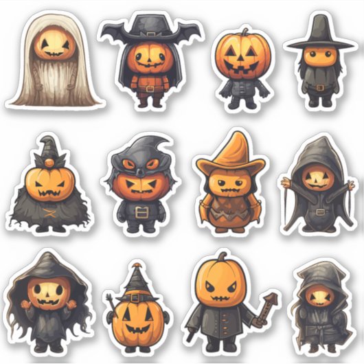 Stickers Halloween Jack-O-Lantern (Devant)