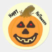 Stickers Halloween Jack-O-Lantern souriant (Devant)