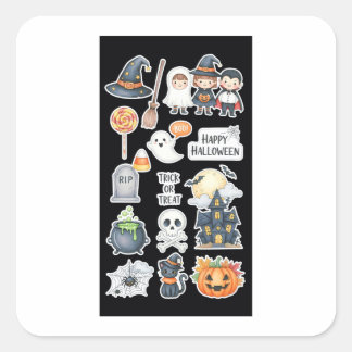 Stickers Halloween mignonnes et design de parties